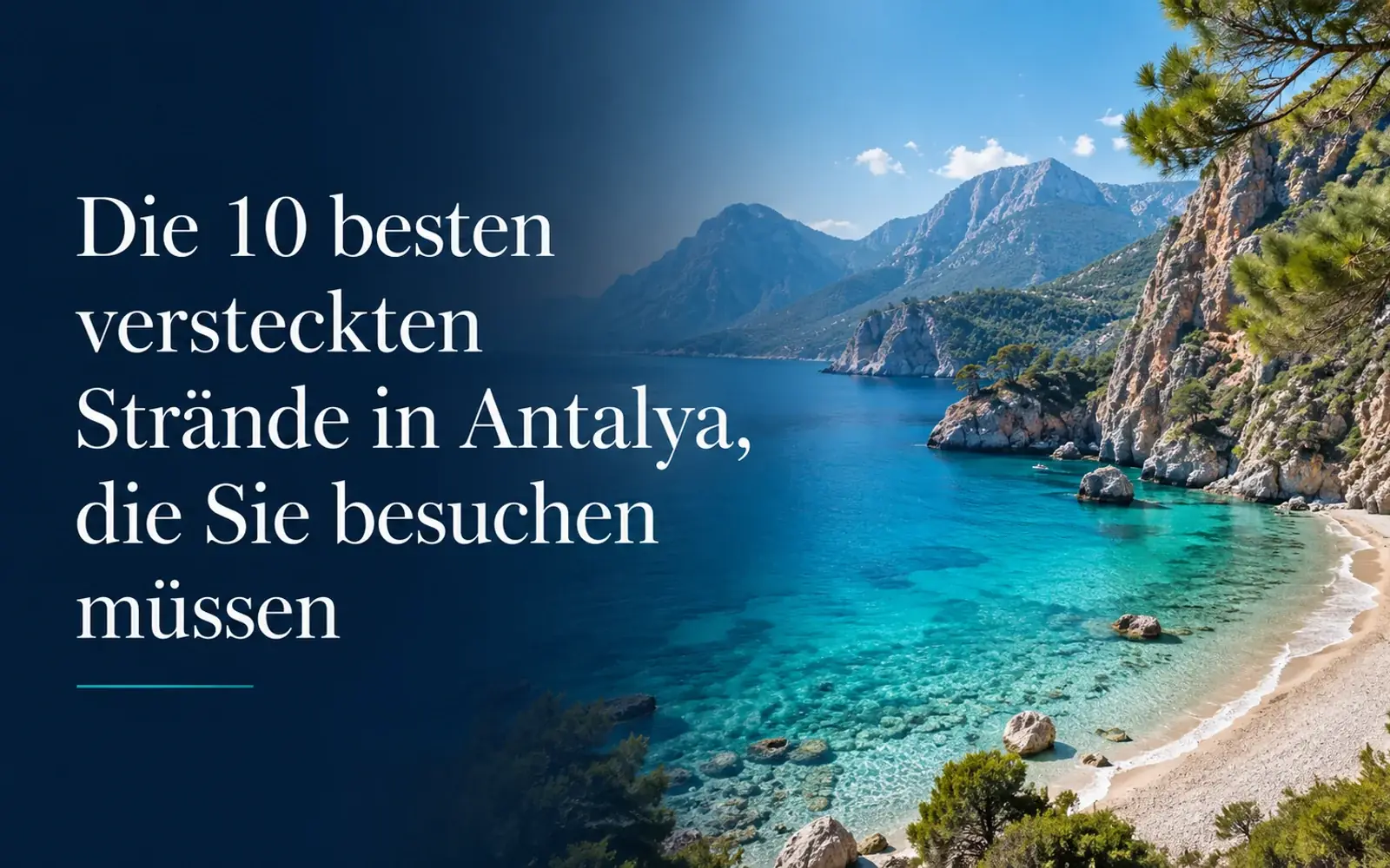 Top 10 versteckte Strände in Antalya, die Sie besuchen müssen