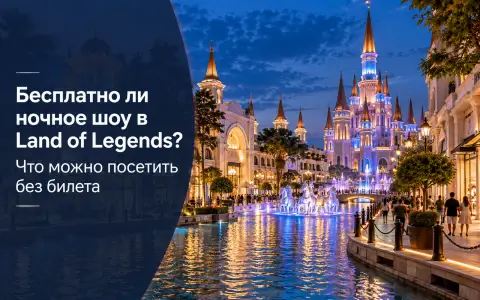 Бесплатно ли ночное шоу в Land of Legends? Что можно посетить без билета